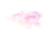 Hand painted purple and pink watercolor texture isolated on the white background
