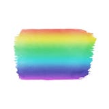 Hand painted rainbow vector watercolor smudge texture isolated on the white background. Stock Image Hand painted rainbow vector watercolor smudge texture isolated on the white background. Stock Image