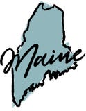 Hand Drawn Maine State Design Royalty Free Stock Images Hand Drawn Maine State Design Royalty Free Stock Images
