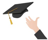 Hand Tossing a Mortarboard