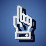 Hand with warning forefinger symbols Stock Image Hand with warning forefinger symbols Stock Image