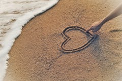 Hand of the women drawing heart shape royalty free stock photography Hand of the women drawing heart shape royalty free stock photography