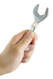 Hand with wrench tool Stock Photography Hand with wrench tool Stock Photography