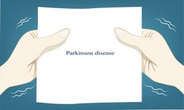 Handdas rütteln automatisch ist eine Ursache von Parkinson-Krankheit vektor abbildung Handdas rütteln automatisch ist eine Ursache von Parkinson-Krankheit vektor abbildung