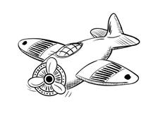 Handdrawn flygplanklottersymbol Handen dragen svart skissar Teckentecknad filmsymbol Taget i Genua, Italien Vit bakgrund isolerat vektor illustrationer Handdrawn flygplanklottersymbol Handen dragen svart skissar Teckentecknad filmsymbol Taget i Genua, Italien Vit bakgrund isolerat vektor illustrationer