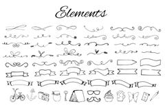 Handdrawn logo elements Royalty Free Stock Photos Handdrawn logo elements Royalty Free Stock Photos