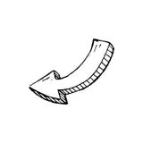 Handdrawn значок doodle стрелки Эскиз нарисованный рукой черный Symbo знака бесплатная иллюстрация Handdrawn значок doodle стрелки Эскиз нарисованный рукой черный Symbo знака бесплатная иллюстрация
