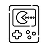 Handheld gemowa konsola ilustracji Handheld gemowa konsola ilustracji
