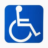 Handicap sign.