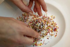 Handmade bakery candies detail