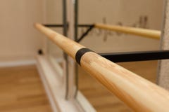 The handrail in the dance Studio royalty free stock photos The handrail in the dance Studio royalty free stock photos
