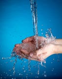 Hands And Stream Of Water. Stock Image Hands And Stream Of Water. Stock Image