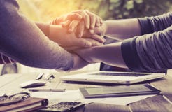 The hands are the hands of a businessman who represents the partnership business stock photo The hands are the hands of a businessman who represents the partnership business stock photo