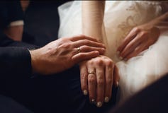 Hands newlyweds with rings royalty free stock photo Hands newlyweds with rings royalty free stock photo