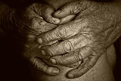 Hands Of An Old Woman Royalty Free Stock Image