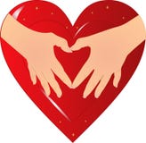 Hands Of The Heart... Royalty Free Stock Images Hands Of The Heart... Royalty Free Stock Images