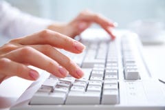 Hands On Computer Keyboard Stock Photos Hands On Computer Keyboard Stock Photos