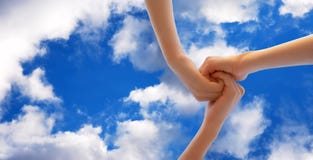 Hands On The Sky Royalty Free Stock Images Hands On The Sky Royalty Free Stock Images
