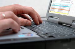 hands tangentbordbärbar datorman s