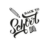 Handschwarzfarbe zur?ck zu dem Schultext, der auf wei?em Hintergrund mit gezogenem Bleistift letering ist f?r Logo Fahne, Flieger stock abbildung Handschwarzfarbe zur?ck zu dem Schultext, der auf wei?em Hintergrund mit gezogenem Bleistift letering ist f?r Logo Fahne, Flieger stock abbildung