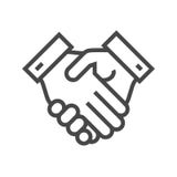 Handshake Thin Line Vector Icon vector illustration Handshake Thin Line Vector Icon vector illustration