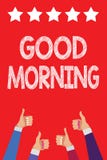 Handskrifttext som skriver bra morgon Begrepp som betyder konventionellt uttryck för A på mötet eller särar i mumlen för morgonma stock illustrationer Handskrifttext som skriver bra morgon Begrepp som betyder konventionellt uttryck för A på mötet eller särar i mumlen för morgonma stock illustrationer