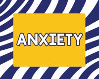 Handskrifttext som skriver ångest Begrepp som betyder överdriven olust- och uppfattningsförmåganödattacksyndrom stock illustrationer Handskrifttext som skriver ångest Begrepp som betyder överdriven olust- och uppfattningsförmåganödattacksyndrom stock illustrationer