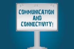 Handskrifttextkommunikation och uppkopplingsmöjlighet Begreppet som betyder sociala anslutningar till och med den tomma lampan fö royaltyfri illustrationer Handskrifttextkommunikation och uppkopplingsmöjlighet Begreppet som betyder sociala anslutningar till och med den tomma lampan fö royaltyfri illustrationer