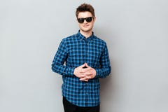 Handsome man wearing sunglasses royalty free stock photos Handsome man wearing sunglasses royalty free stock photos