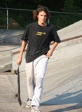Handsome Sweaty Skateboarder Royalty Free Stock Images Handsome Sweaty Skateboarder Royalty Free Stock Images