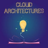 Handwriting text Cloud Architectures. Concept meaning Various Engineered Databases Softwares Applications vector illustration Handwriting text Cloud Architectures. Concept meaning Various Engineered Databases Softwares Applications vector illustration