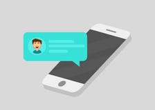 Handychat-Mitteilungsmitteilungen Plaudernde Blasenreden, Konzept von online sprechen, sprechen, Gespräch, Dialog Vektor stock abbildung Handychat-Mitteilungsmitteilungen Plaudernde Blasenreden, Konzept von online sprechen, sprechen, Gespräch, Dialog Vektor stock abbildung