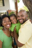 Happy African American family with their baby. Royalty Free Stock Photos Happy African American family with their baby. Royalty Free Stock Photos