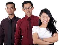 Happy Asian business team Royalty Free Stock Photos Happy Asian business team Royalty Free Stock Photos