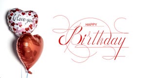 Happy Birthday! Birthday Balloons. Banner, Greeting Card Stock Images Happy Birthday! Birthday Balloons. Banner, Greeting Card Stock Images