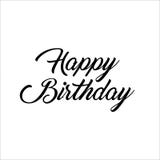 Happy Birthday letter Text Calligraphy vector illustration Happy Birthday letter Text Calligraphy vector illustration