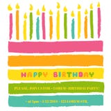 Happy Birthday and Party Invitation Card