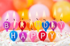 Happy Birthday written in lit candles royalty free stock photo Happy Birthday written in lit candles royalty free stock photo