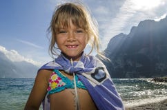 Happy girl at Lago di Garda