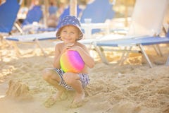 Free Happy Child On The Beach, Enjoying Summer, Playing Royalty Free Stock Photo - 281757515