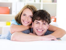 Happy Couple With Toothy Smile Royalty Free Stock Photo Happy Couple With Toothy Smile Royalty Free Stock Photo