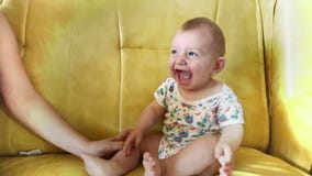 Happy Cute Boy Laughing Loud
