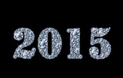 Happy diamond new year 2015 greeting card. Vector illustration royalty free illustration Happy diamond new year 2015 greeting card. Vector illustration royalty free illustration