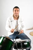 Happy Drummer Royalty Free Stock Photos
