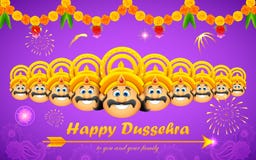 Happy Dussehra stock illustration Happy Dussehra stock illustration