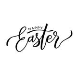Happy Easter lettering. Hand written calligraphy vector illustration Happy Easter lettering. Hand written calligraphy vector illustration