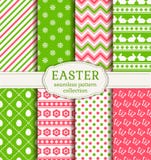 Happy Easter! Vector Seamless Patterns. Stock Images Happy Easter! Vector Seamless Patterns. Stock Images