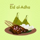Happy Eid al-Adha. stock illustration Happy Eid al-Adha. stock illustration