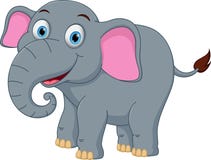 Happy elephant cartoon. Illustration of Happy elephant cartoon isolated on white Happy elephant cartoon. Illustration of Happy elephant cartoon isolated on white