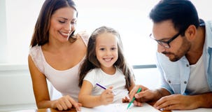 Happy familiy spending fun time at home royalty free stock images Happy familiy spending fun time at home royalty free stock images